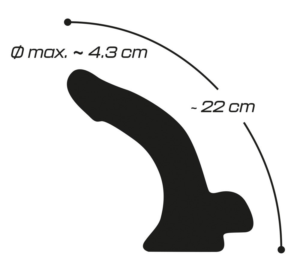 crystal clear curved dildo